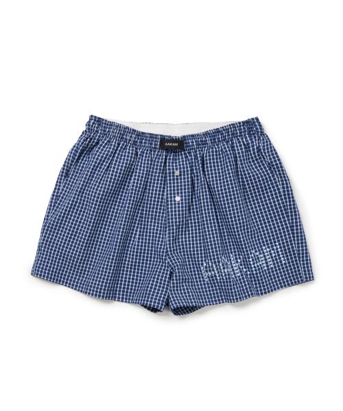 Check Boxer (Navy)