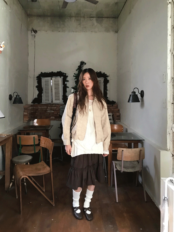 (당일발송)  camellia cancan skirt