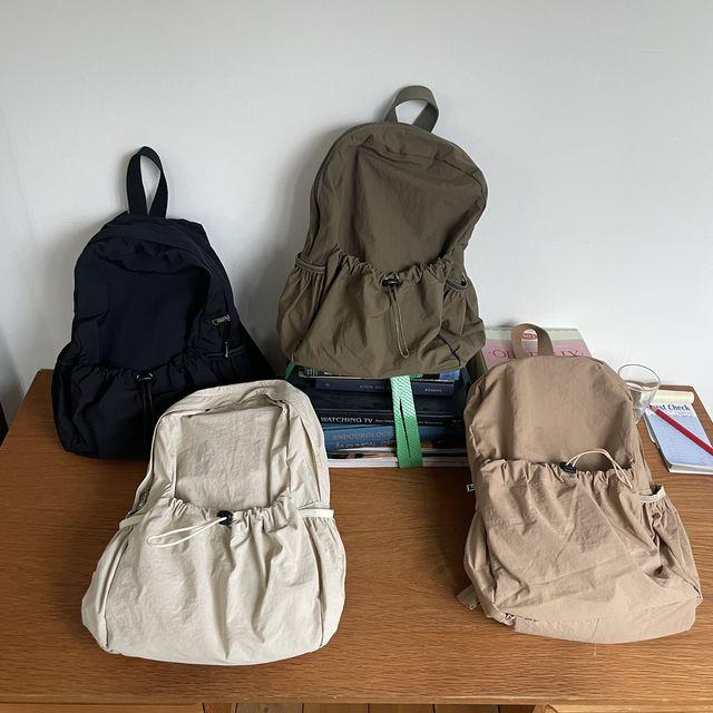 스트링 포켓 백팩