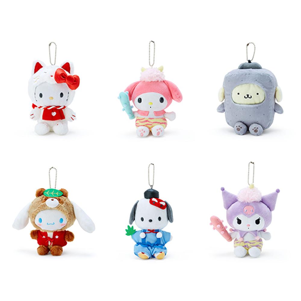 산리오 7종 요괴 시리즈 마스코트 홀더 헬로키티 마이멜로디 시나모롤