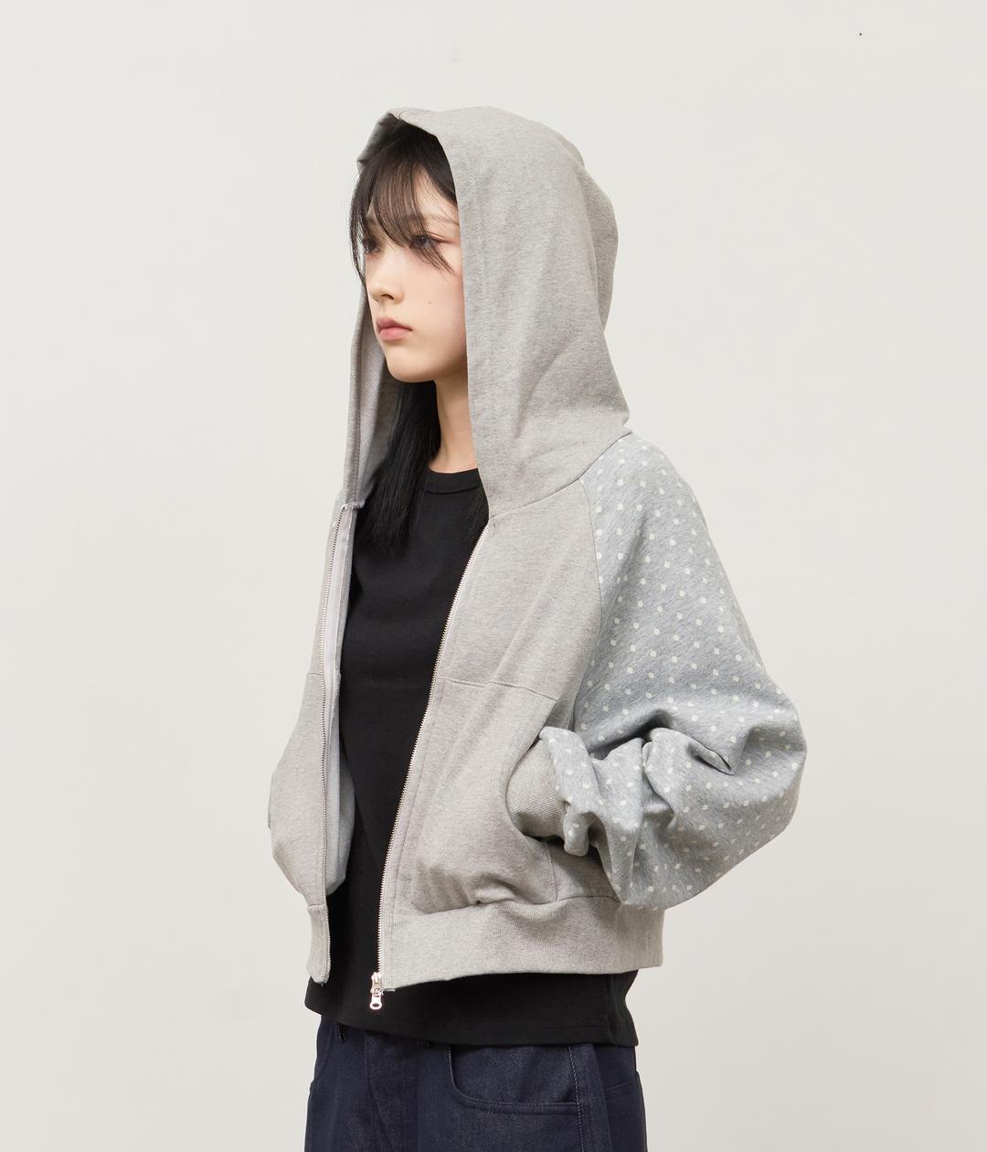 (W) Monk Dot Zip Up (2color)