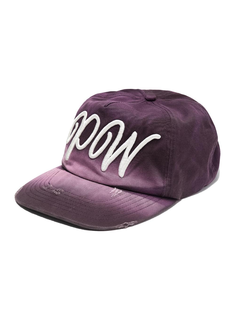 [WOMEN] PW DAMAGE GRANDAD CAP_BURGUNDY