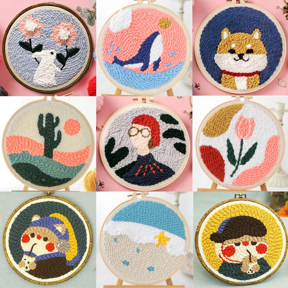 113종 펀치니들 집콕취미 키트 프랑스 스킬자수 재료 세트