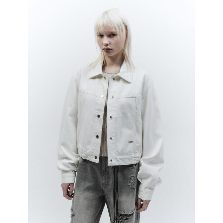 미니멀 데님 블루종 IVORY