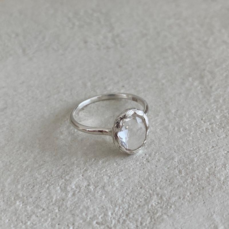 Clear quartz ring 백수정 반지