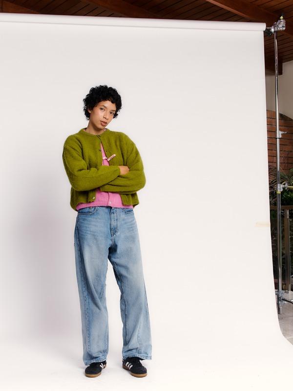 Basic Medio Cardigan [Olive]