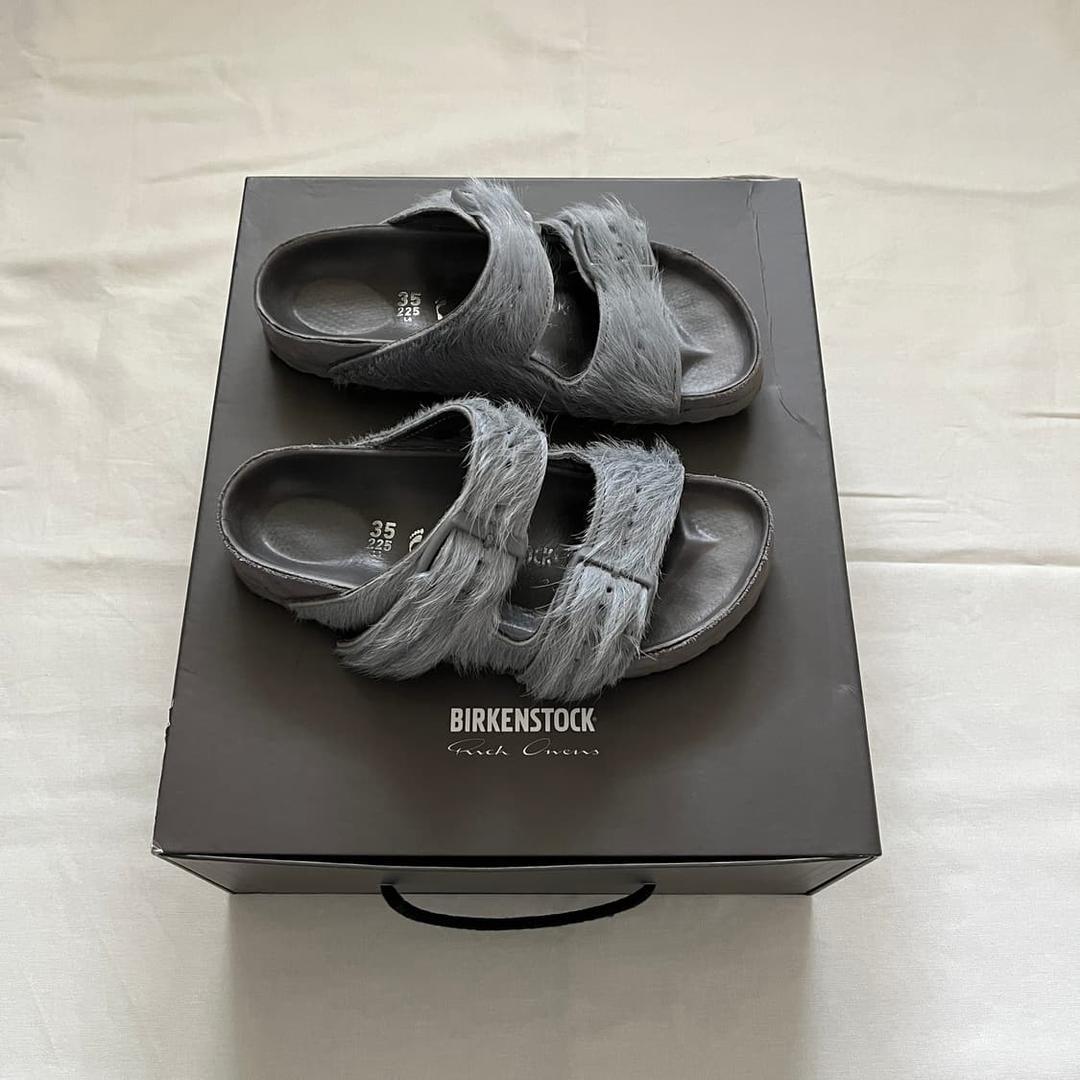 rick owens birkenstock arizona ponyhair | 후루츠패밀리