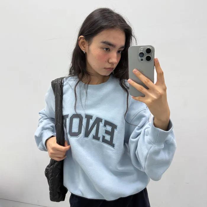 [CORE] ENOR CORE SWEATSHIRT - LIGHT BLUE