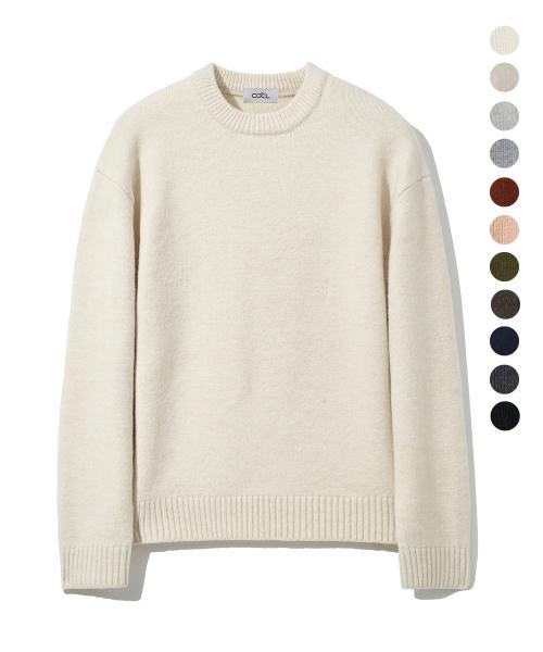 플레인 라운드 헤비 니트 풀오버 11 COLOR COOSKT067