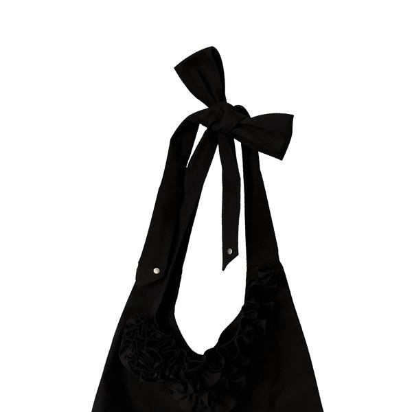 [4/23 예약발송 30% OFF] BLACK FLOWER HOBO CROSS BAG