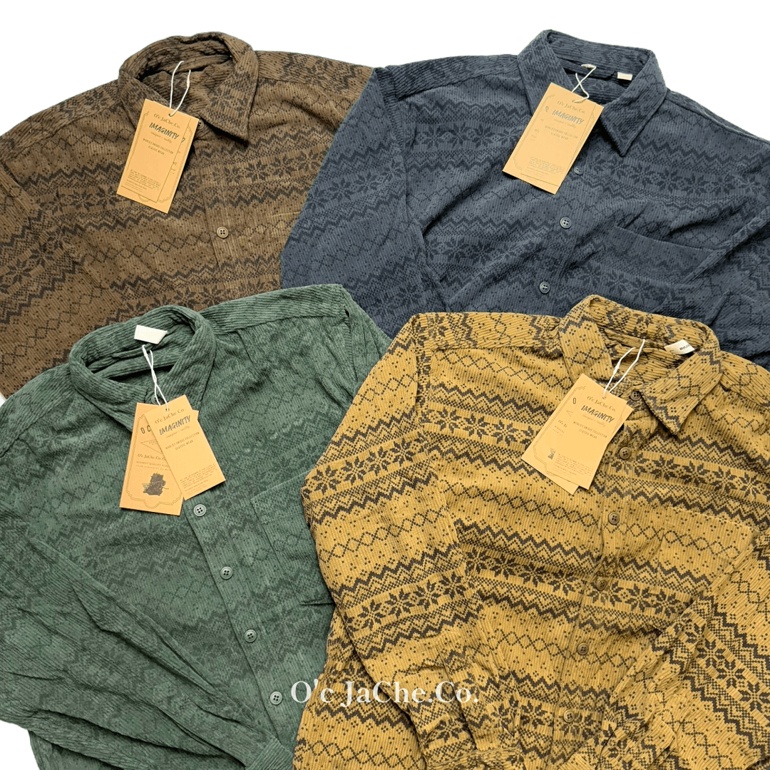 소프트 코듀로이 웨스턴 노르딕 셔츠 4color [KHI-007]