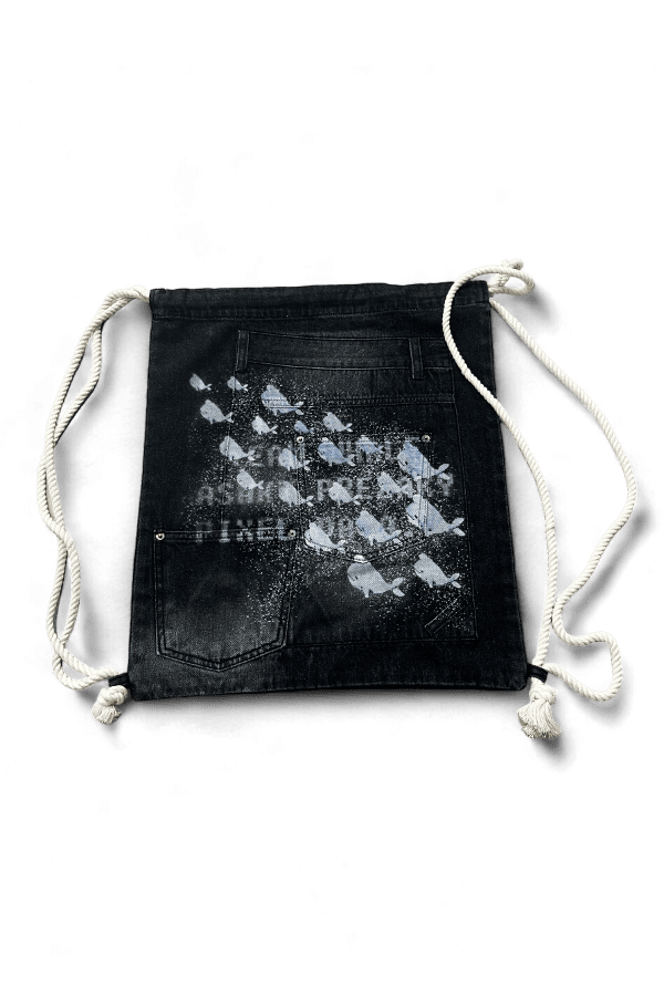 (AK Pixel Data)Team Whale Denim Bag