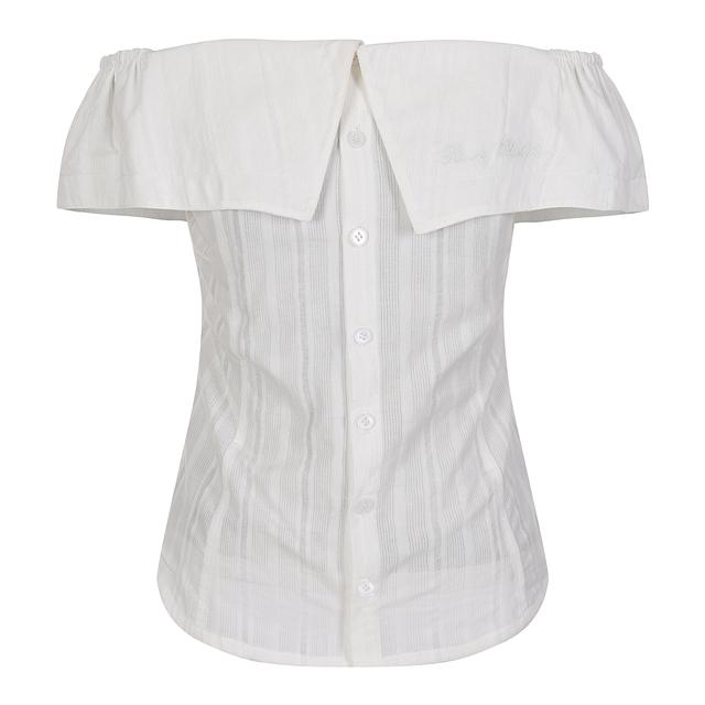 OFF-SHOULDER BLOUSE WHITE BQ2WB002