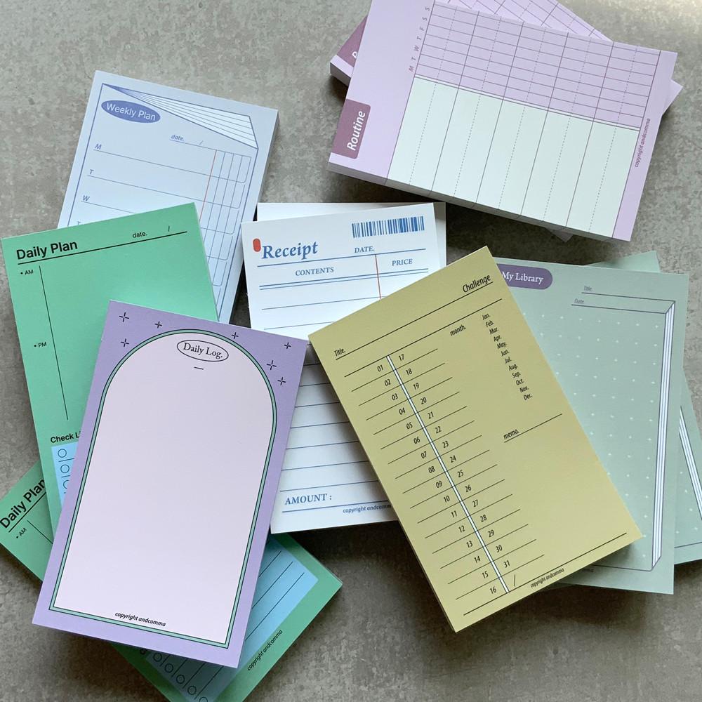 소소한 습관 메모지7종