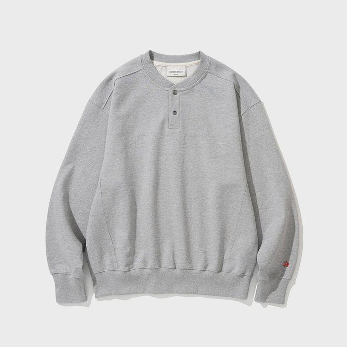 AE button snap sweatshirt 8% melange