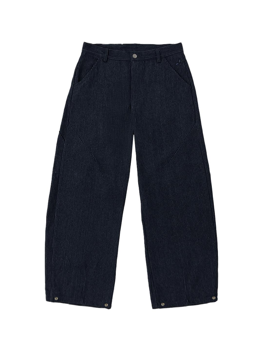 Symbol Logo Stripe Denim Pants Blue