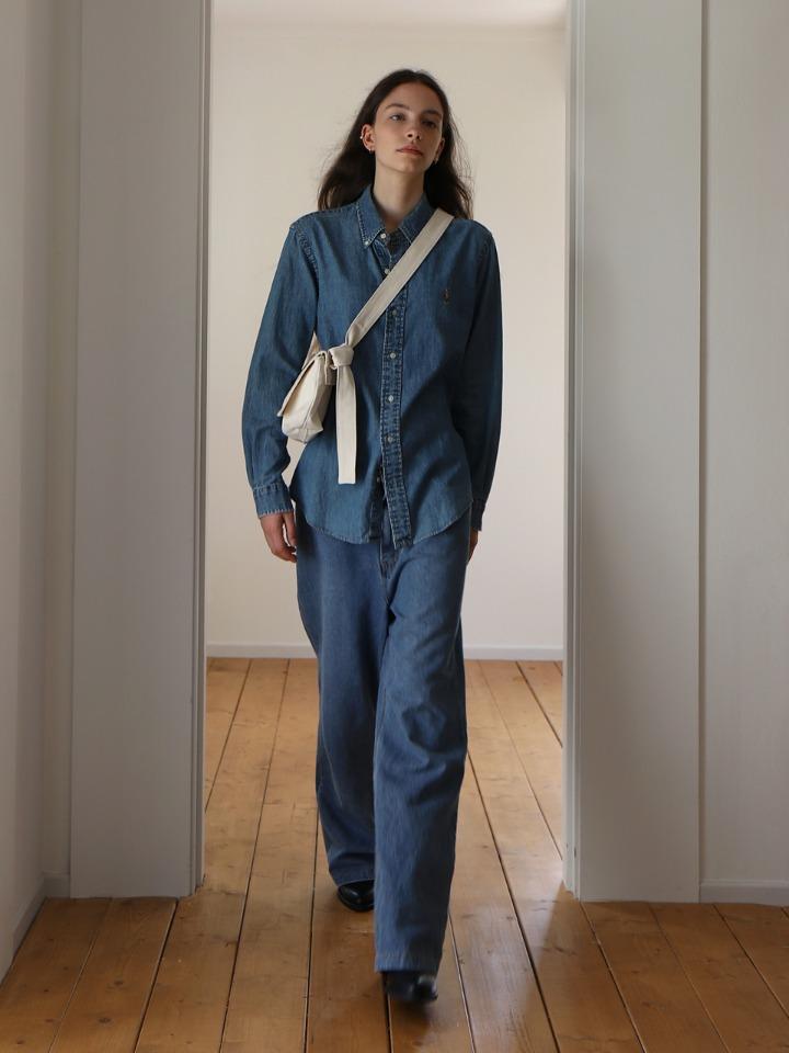 KNOT BAG [WIDE]  CANVAS IN ECRU