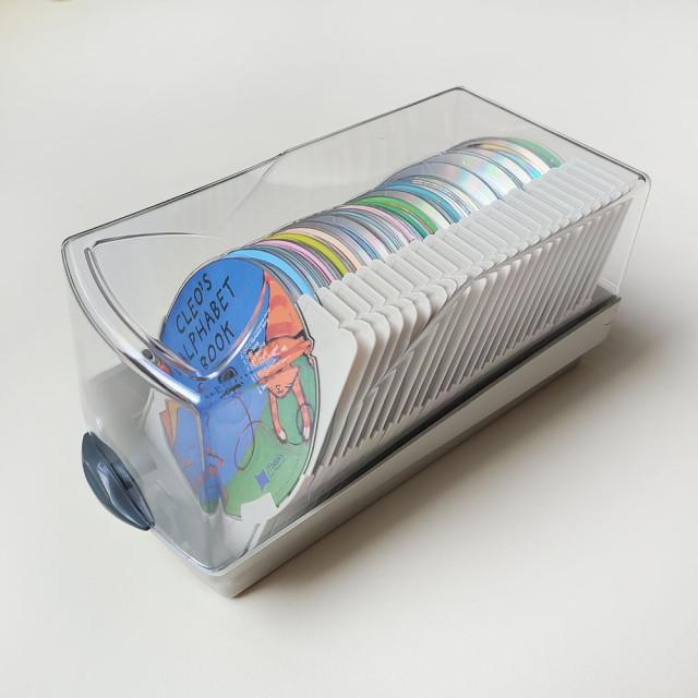 CD 보관함 케이스 컨테이너 정리함 DVD 수납 보관