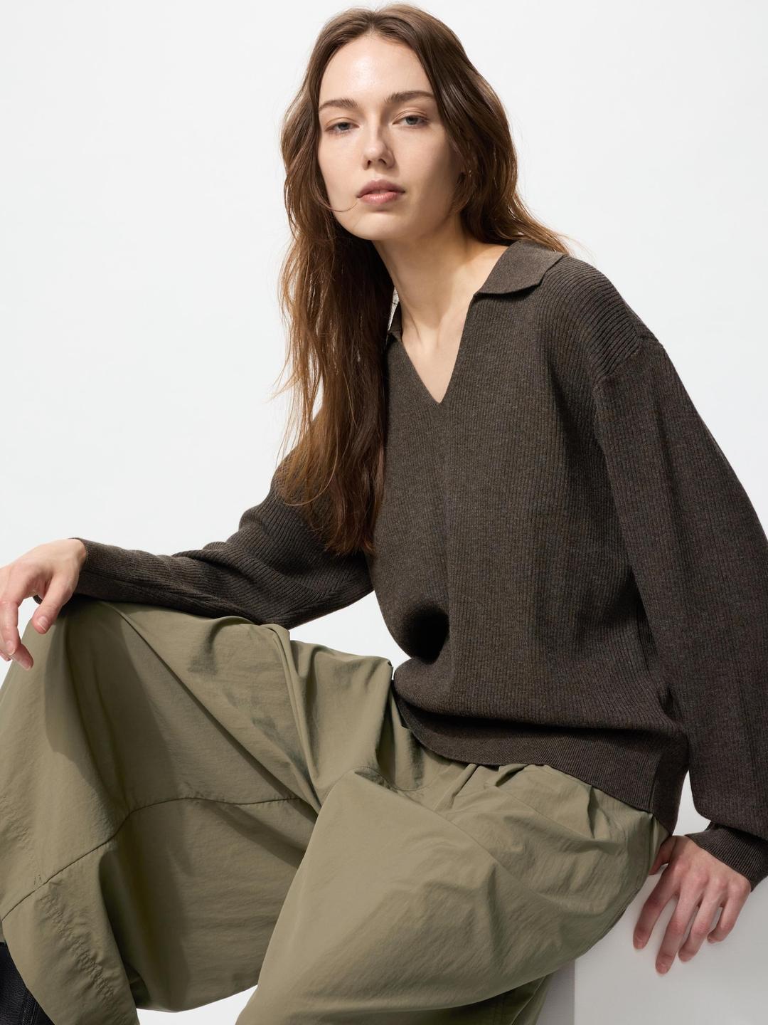 워셔블니트립폴로스웨터