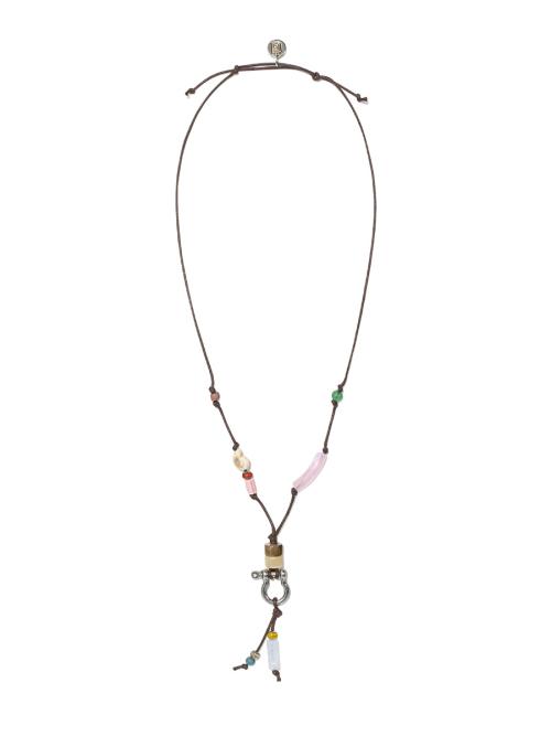 SOFT BEADS GLASSES HOLDER NECKLACE (BROWN)
