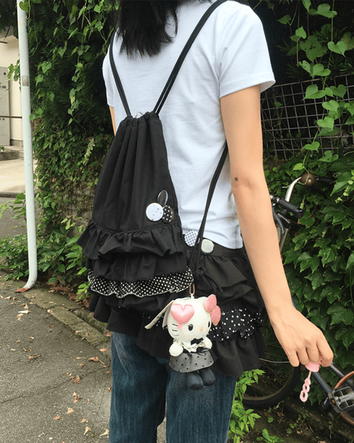 dot frill gymsack ૮₍ ˶´ ꒳ `˶ ₎ა