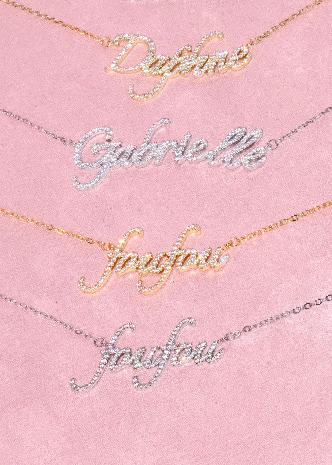 Foufou Personalized Name Luxe Necklace