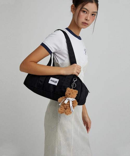 DUFFLE SHOULDER BAG BLACK