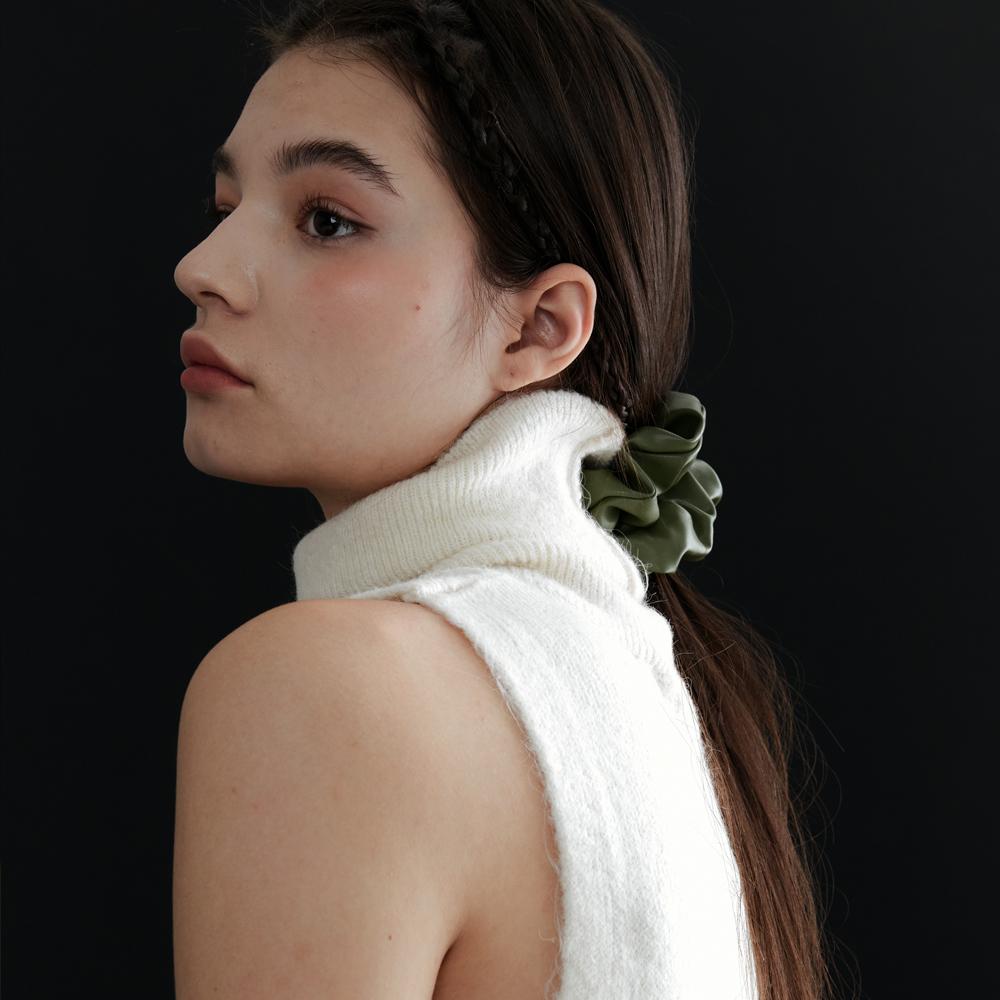 Vegan Leather Scrunch (3colors)