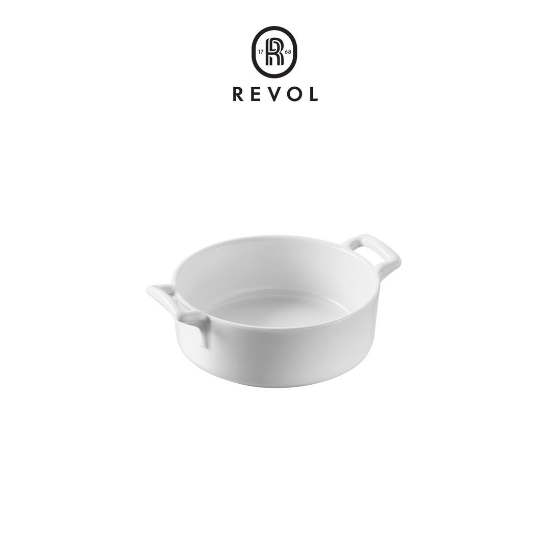 레볼 벨쿠진 원형 핸들 디쉬 12cm 화이트
