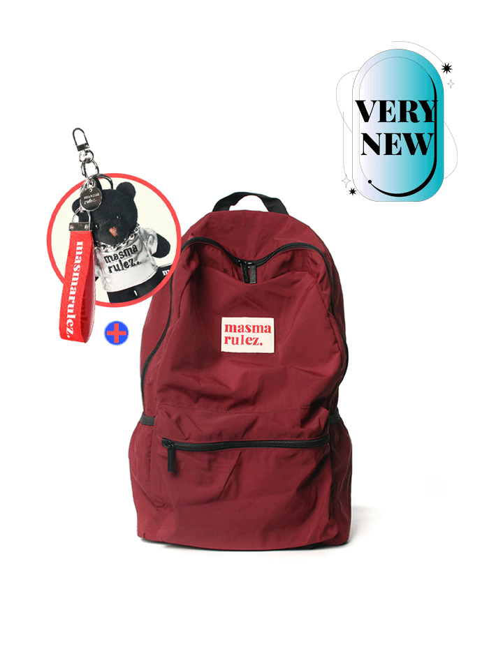 [키링증정] Daily backpack _ Burgundy