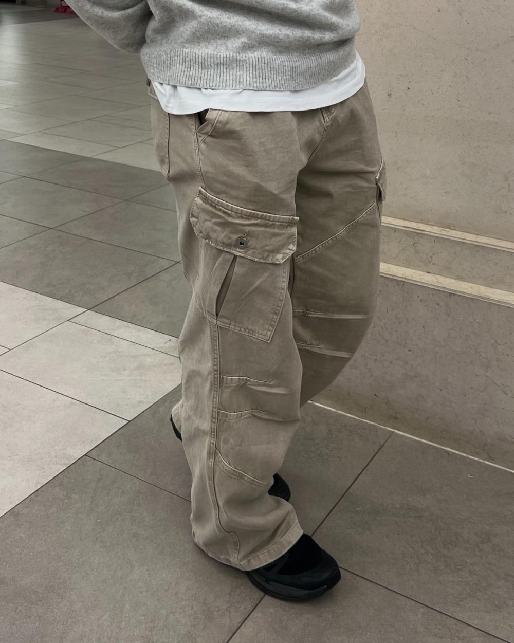 Dip dyeing cargo pants