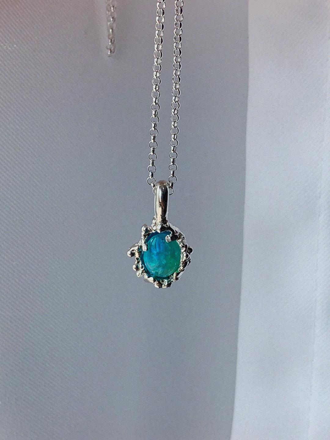 로우 블루 오팔 목걸이(sold out)