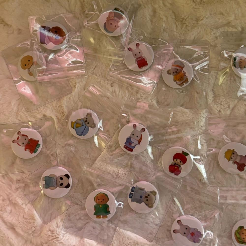 [500원의 행복] 실바니안 미니 프린팅 뱃지 (20종)