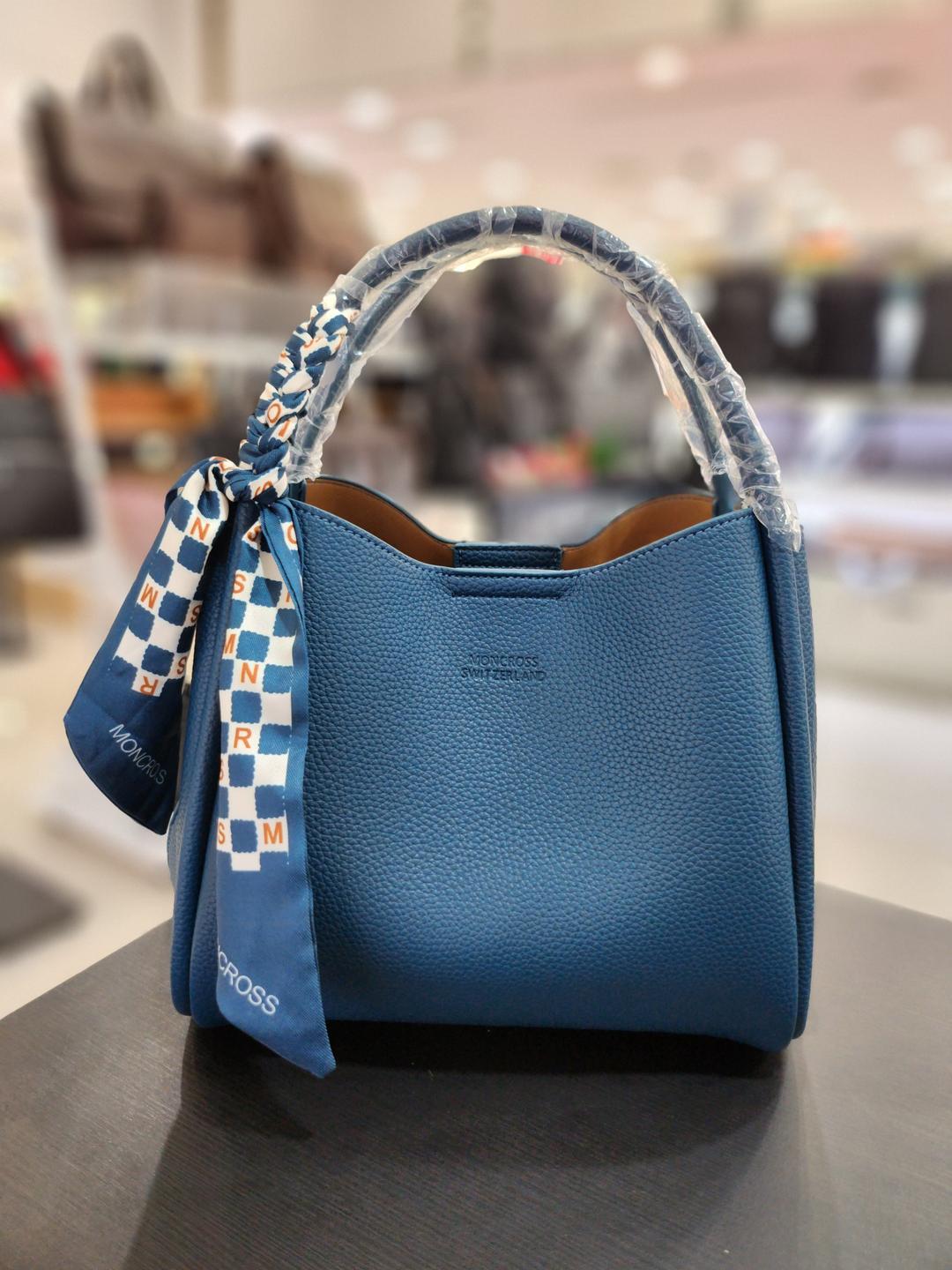 [몽크로스]쁘띠스카프 라운드백WT68101BL