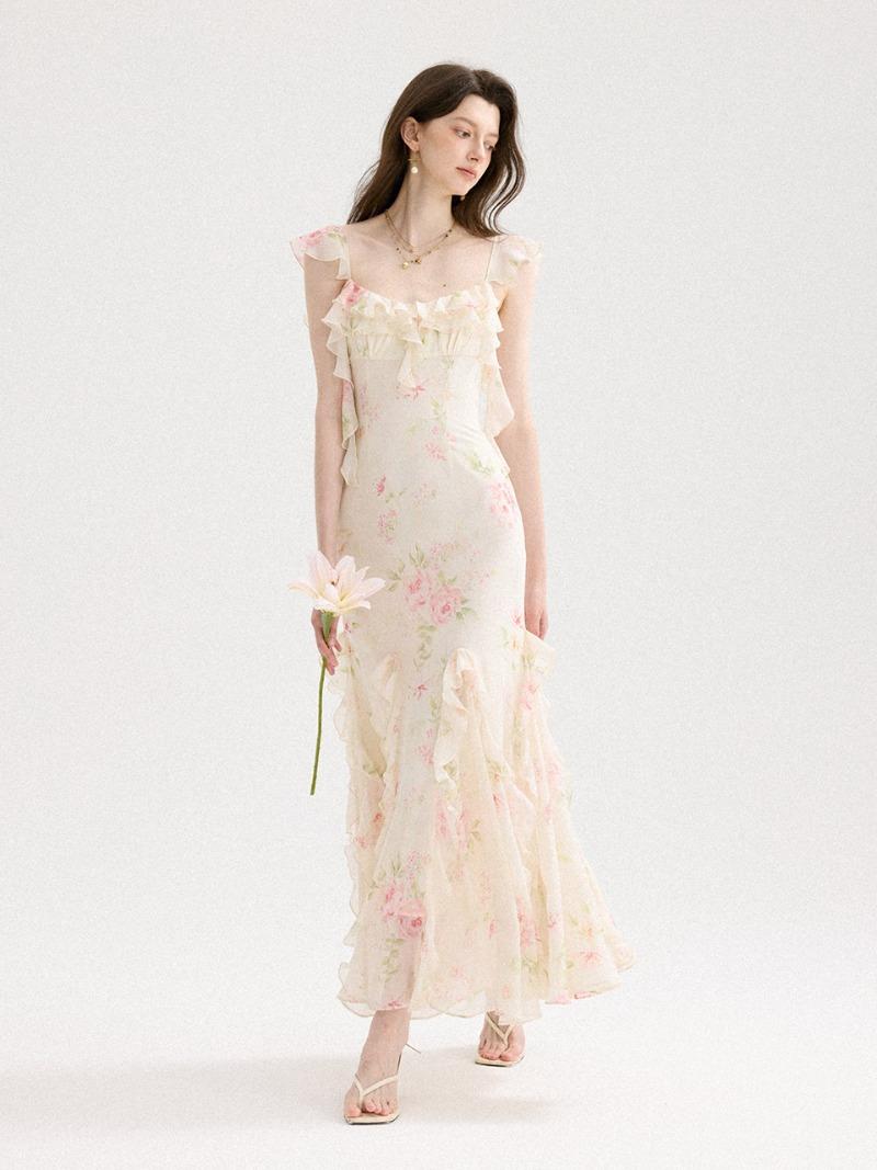 [셀럽착용] 라비앙 플로레 롱원피스