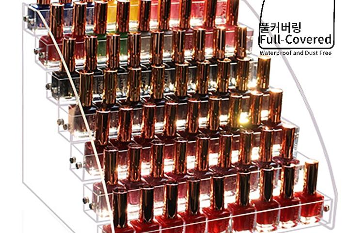 아크릴 7단 매니큐어 계단식 진열 네일 수납 정리 대 함