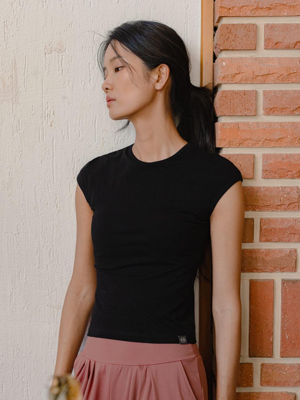 [2TT3221]슬림 하프 슬리브리스(2차리오더)