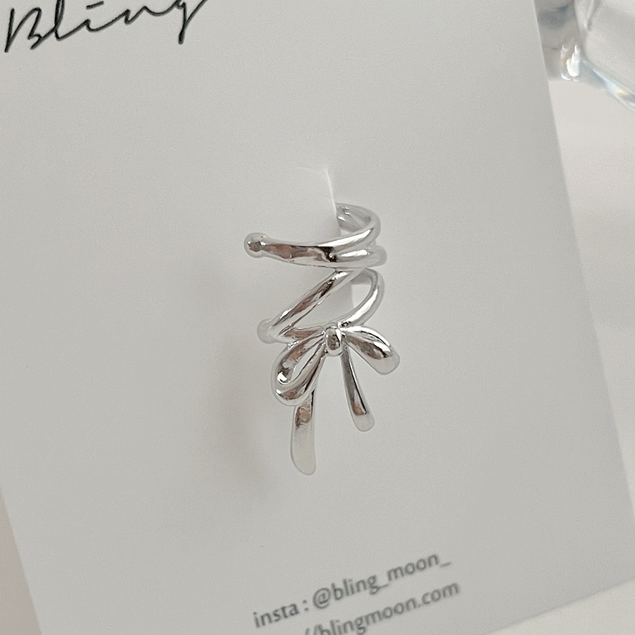 블링문 발레코어 이어커프 / 3 color / 리본 귀찌 데일리