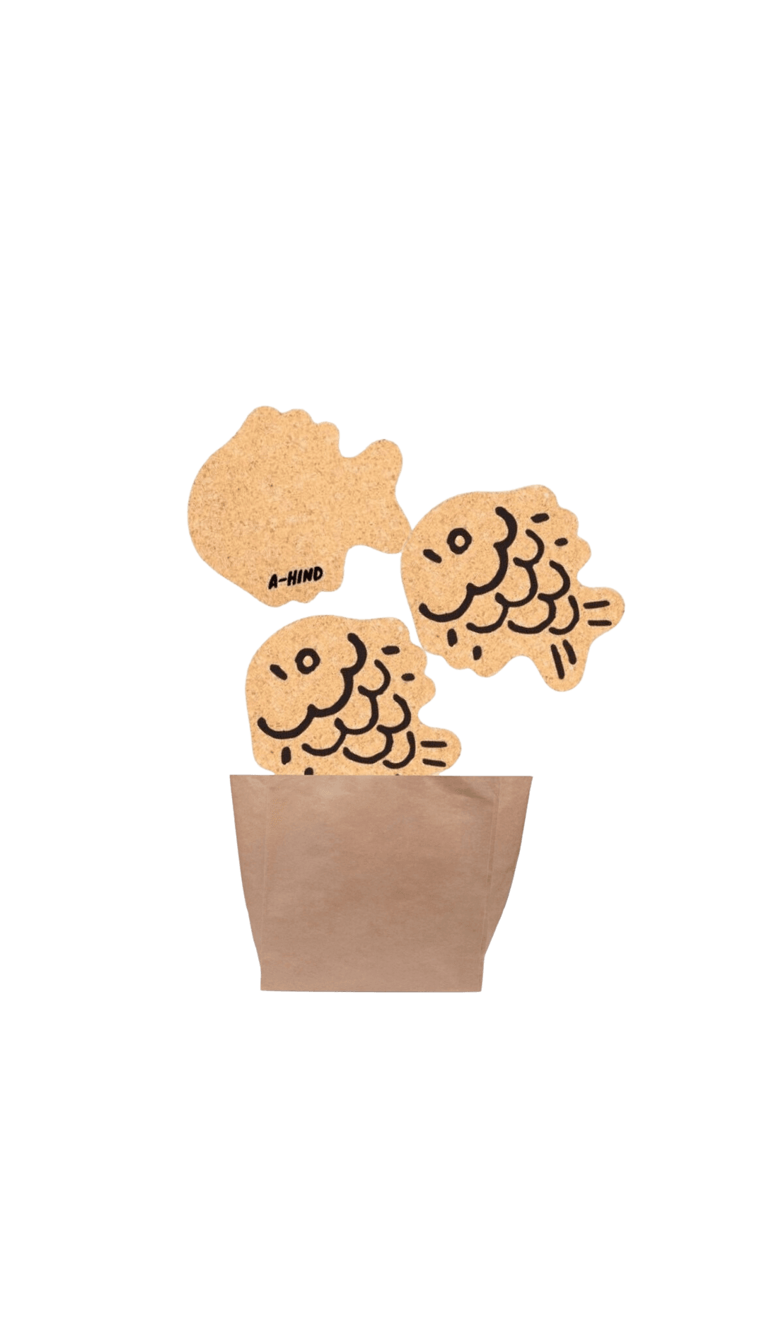 Fish-shaped Bun Tea Coaster