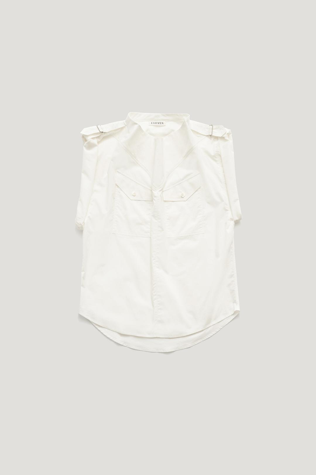 CAMILLE DRAPE BLOUSE_IVORY / ₩142,000