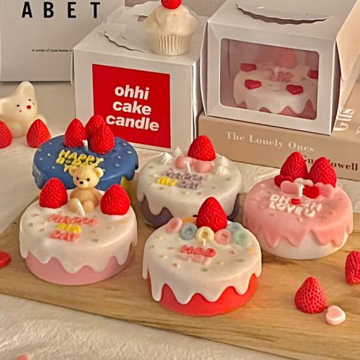 딸기 레터링 케이크 캔들 +머리띠🍓생일선물 커플 기념