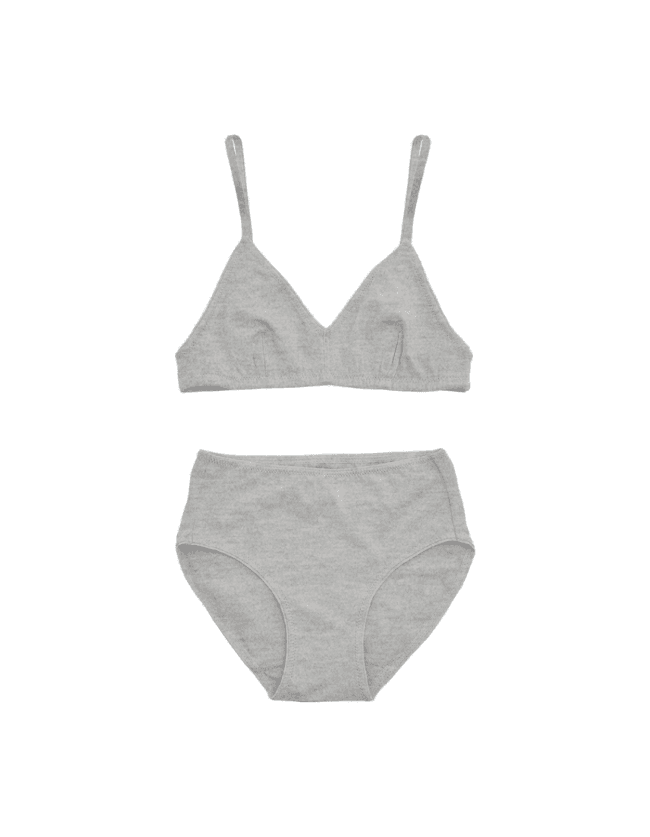 오가닉 코튼 이지 멜란지 그레이 세트