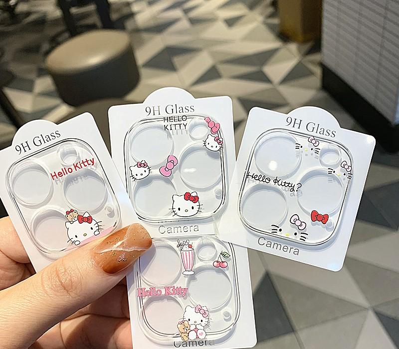 큐티 키티 아이폰 후면 카메라 보호 케이스