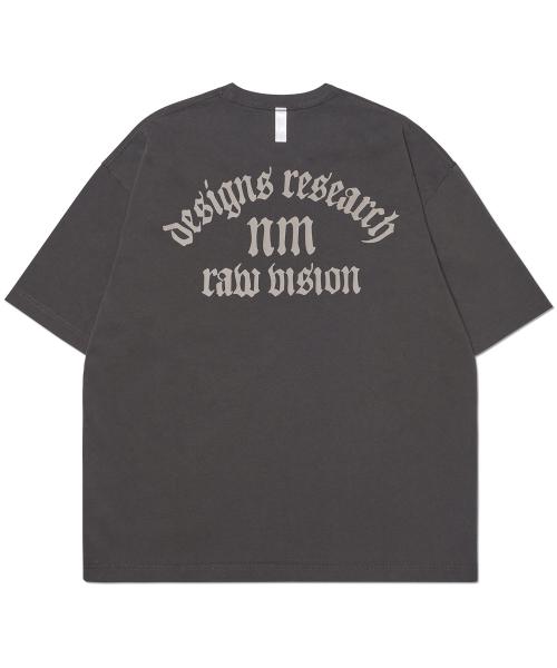 R.V ARCH LOGO T-SHIRT - CHARCOAL