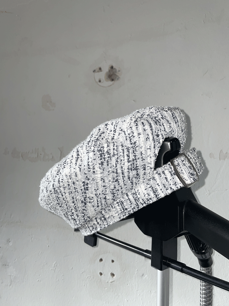 shine tweed beret