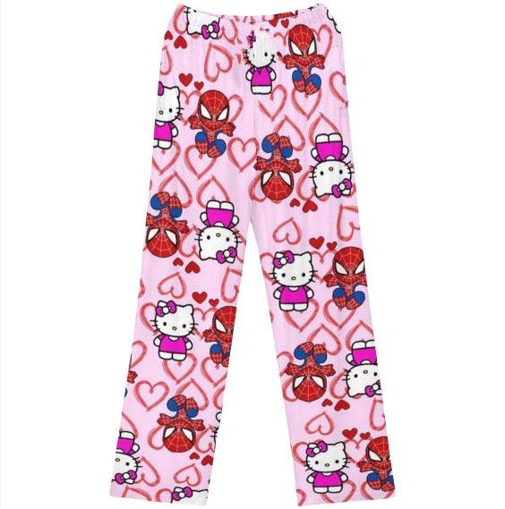 Hellokitty Spiderman Pajama Pants Sleepwear