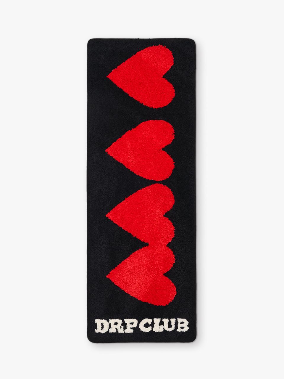 [재입고] 코지매트와이드 M HEART PARADE BLACK 140X50cm
