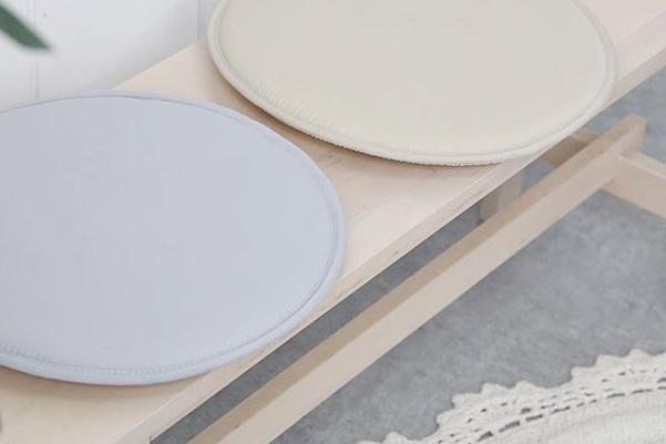 논슬립 패브릭 원형 스툴 방석 33.5cm 내추럴 2color