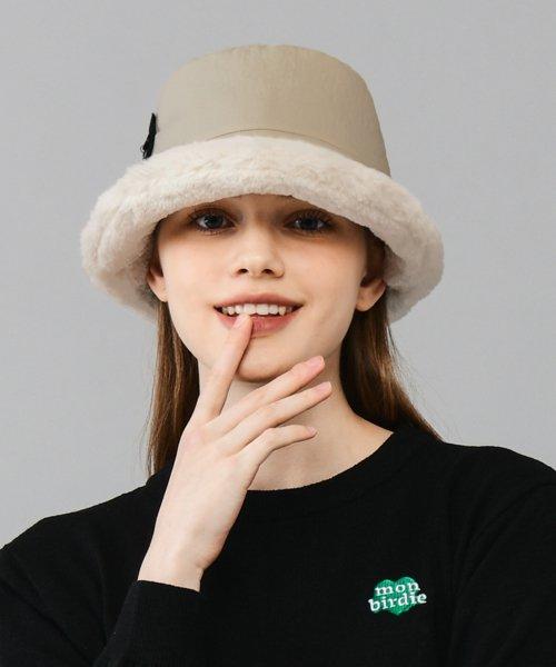 스트링 패딩 볼마커 버킷햇 D.BEIGE