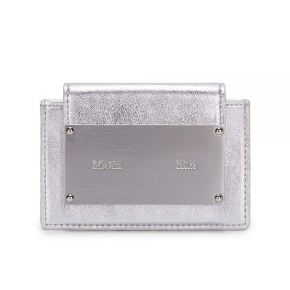 마뗑킴 ACCORDION WALLET IN SILVER